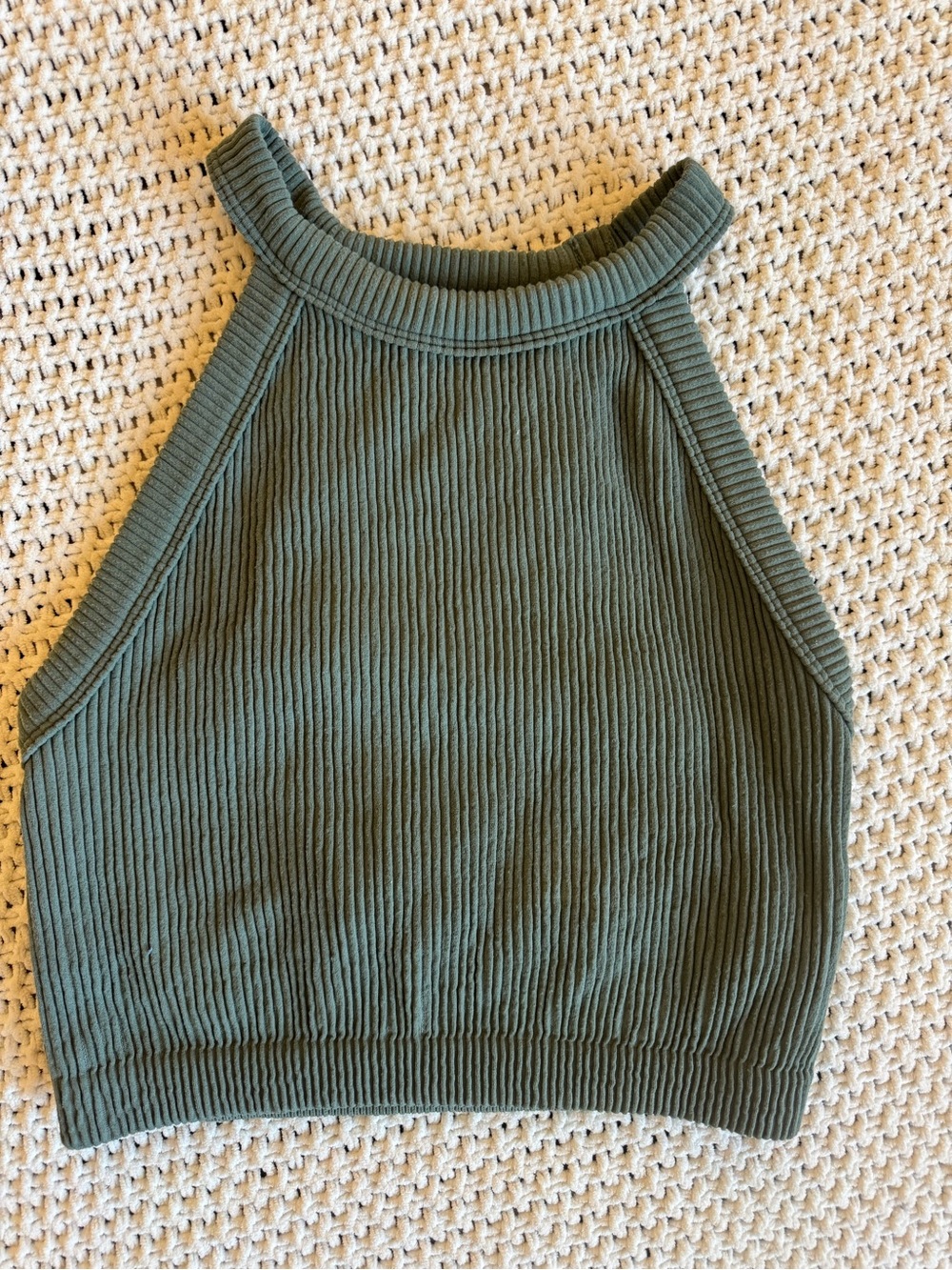 Aerie Real Good Ribbed Longline Sports Bra Medium
